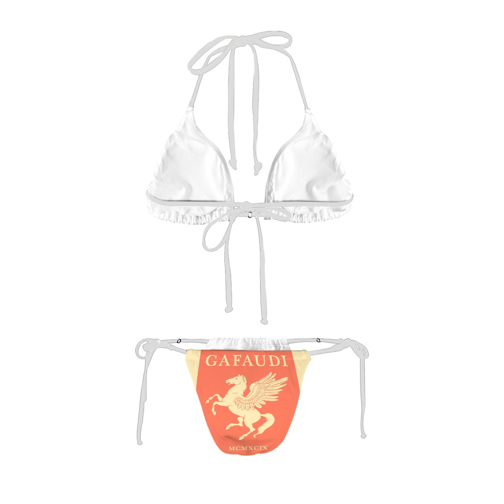 GAFAUDI Women's Halter String Bikini Set