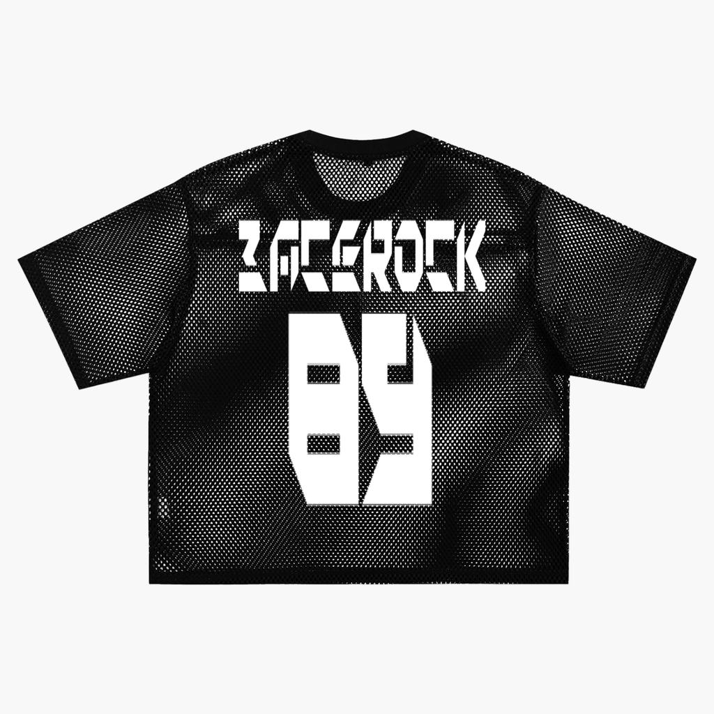 GAFAUDI "BACE ROCK 89" See-through Boxy Net T-Shirt