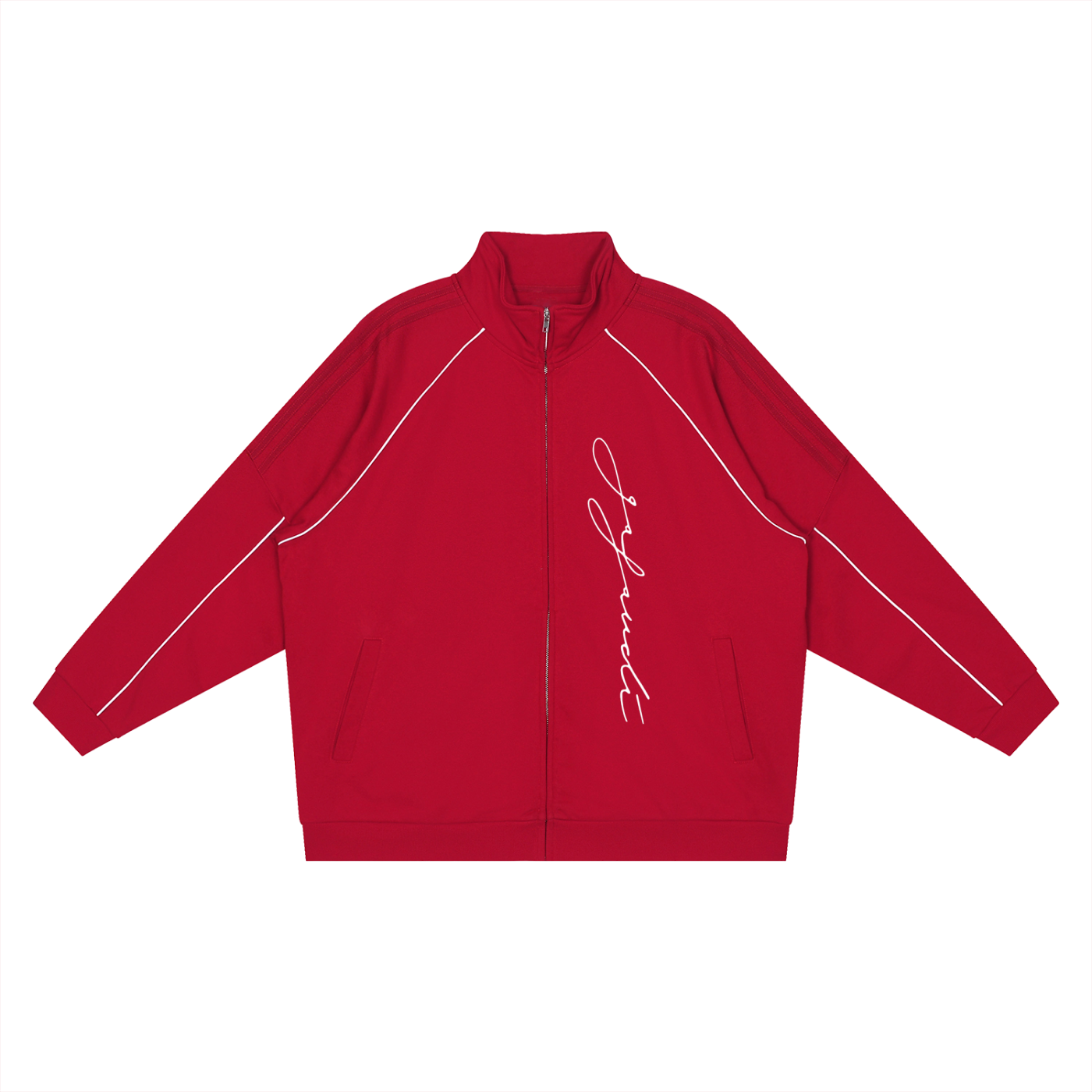 GAFAUDI Reflection Striped Raglan Sleeve  Jacket