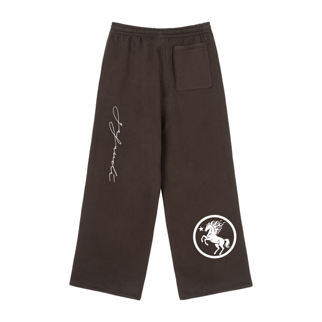GAFAUDI Fleece Drawstring Straight-Leg Sweatpants