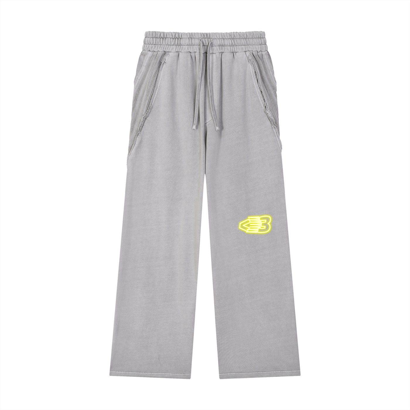 AVANTI AMOR Snow Washed Tape Raw Edge Sweatpants