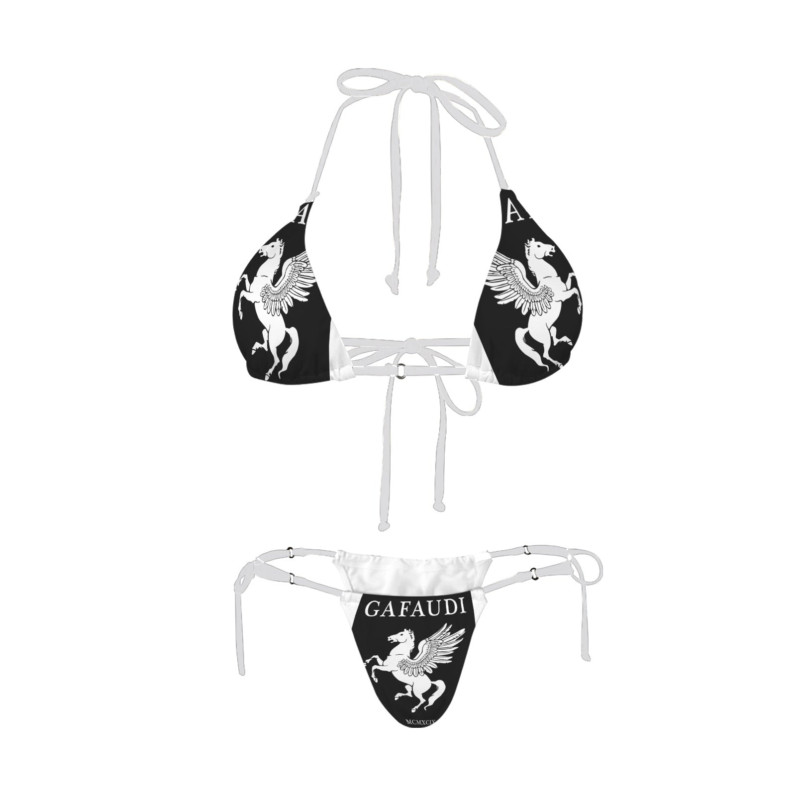 GAFAUDI Women's Halter String Bikini Set