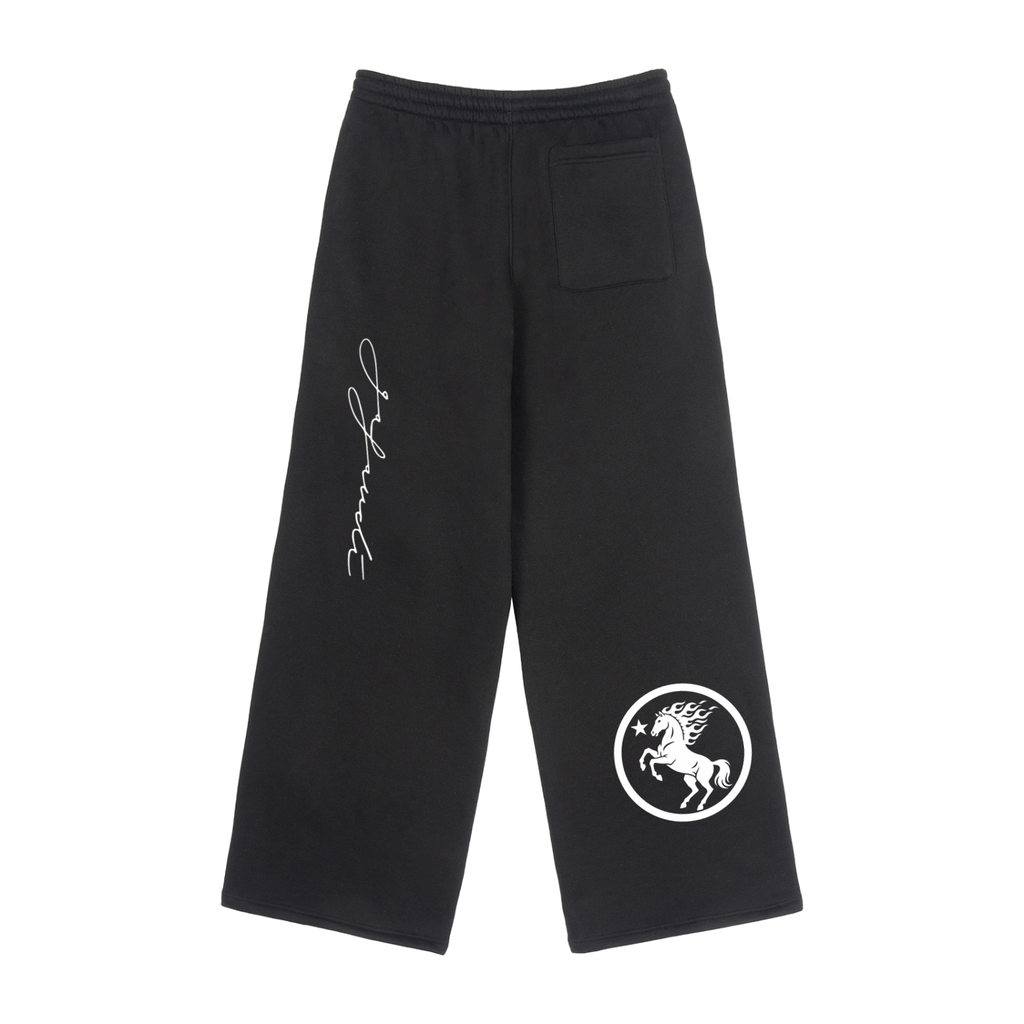 GAFAUDI Fleece Drawstring Straight-Leg Sweatpants