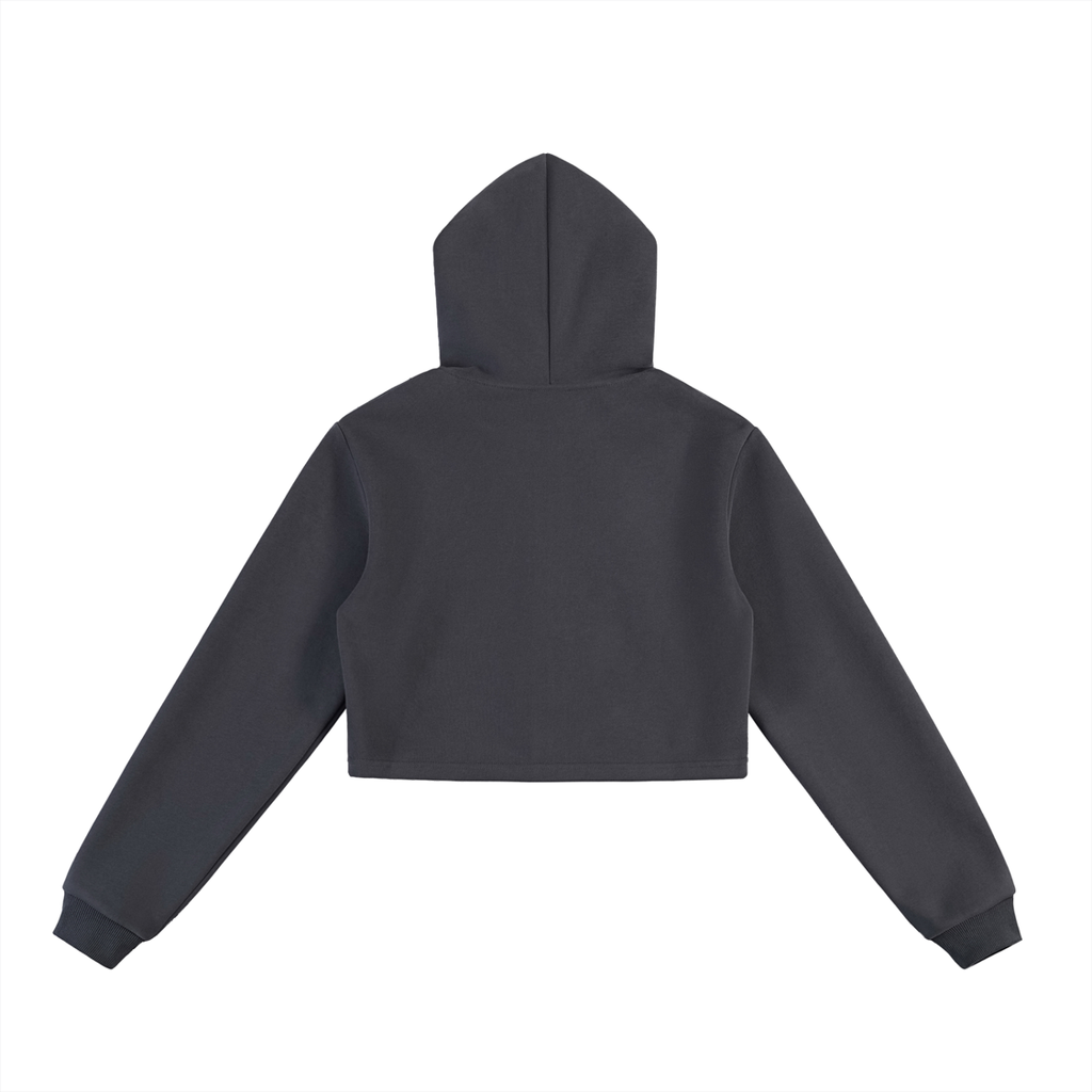 GAFAUDI Essential Cropped Zip-Up Hoodie