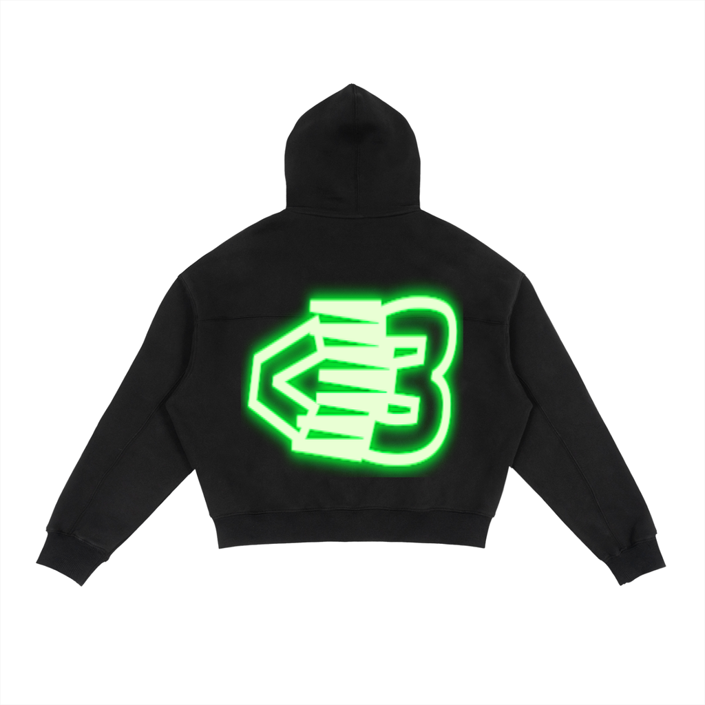 AVANTI AMOR Fleece Zip-Up Boxy Hoodie