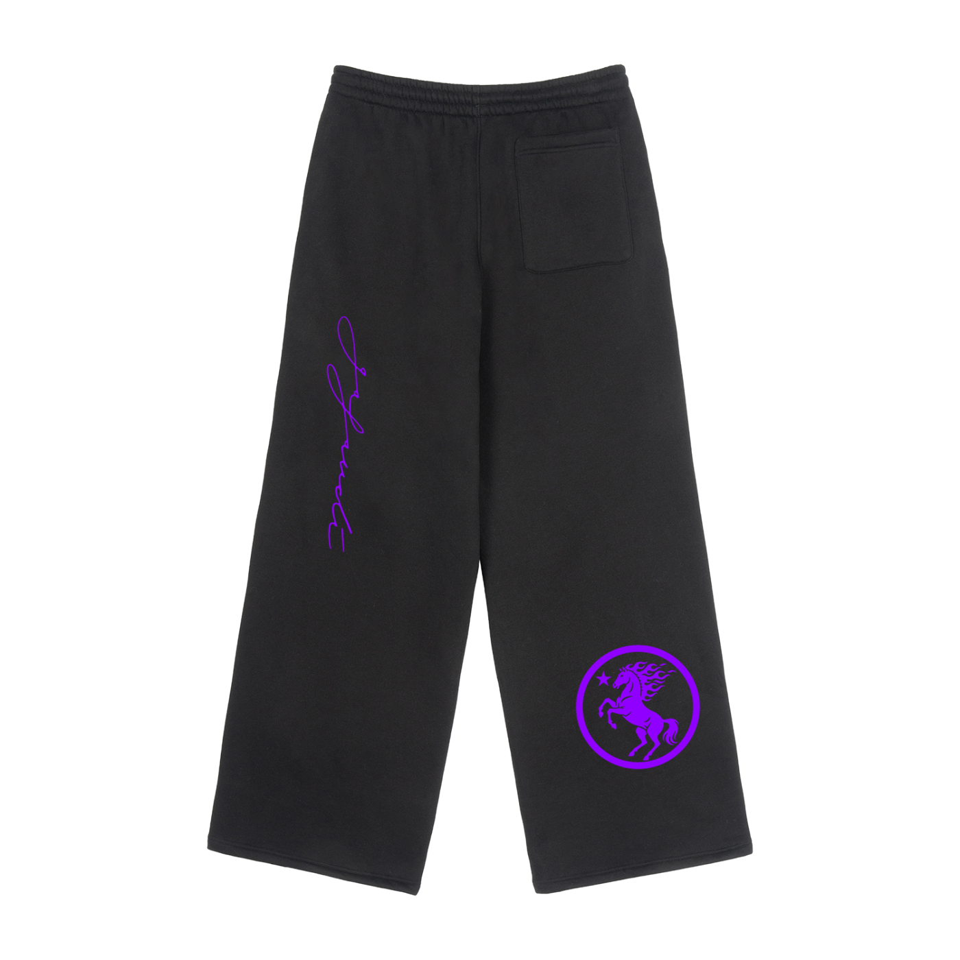 GAFAUDI Fleece Drawstring Straight-Leg Sweatpants