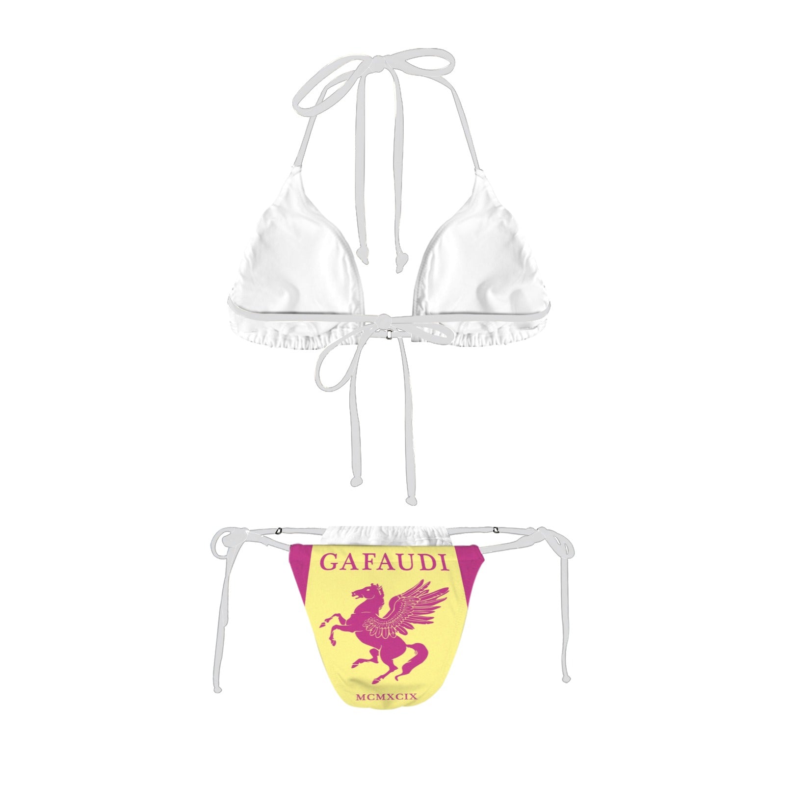 GAFAUDI Women's Halter String Bikini Set