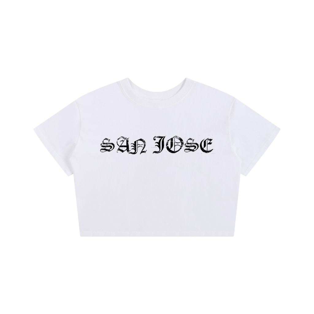 SAN JOSE " SJ Shark" Baby Tee Seamless T-Shirt - 200 GSM