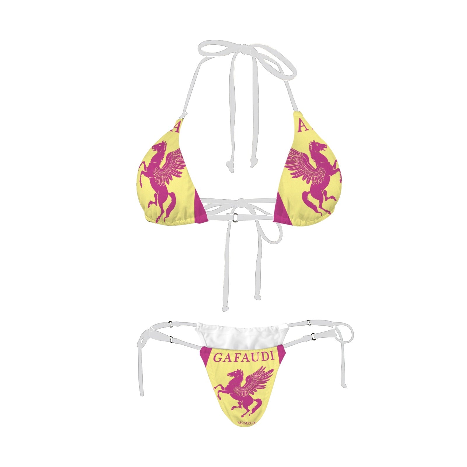 GAFAUDI Women's Halter String Bikini Set