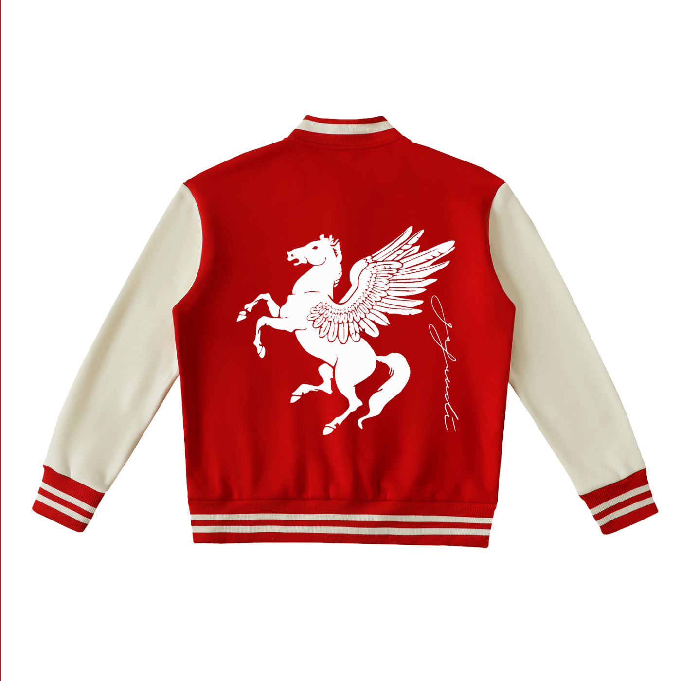 GAFAUDI Two-Tone Fleeced Varsity Jacket