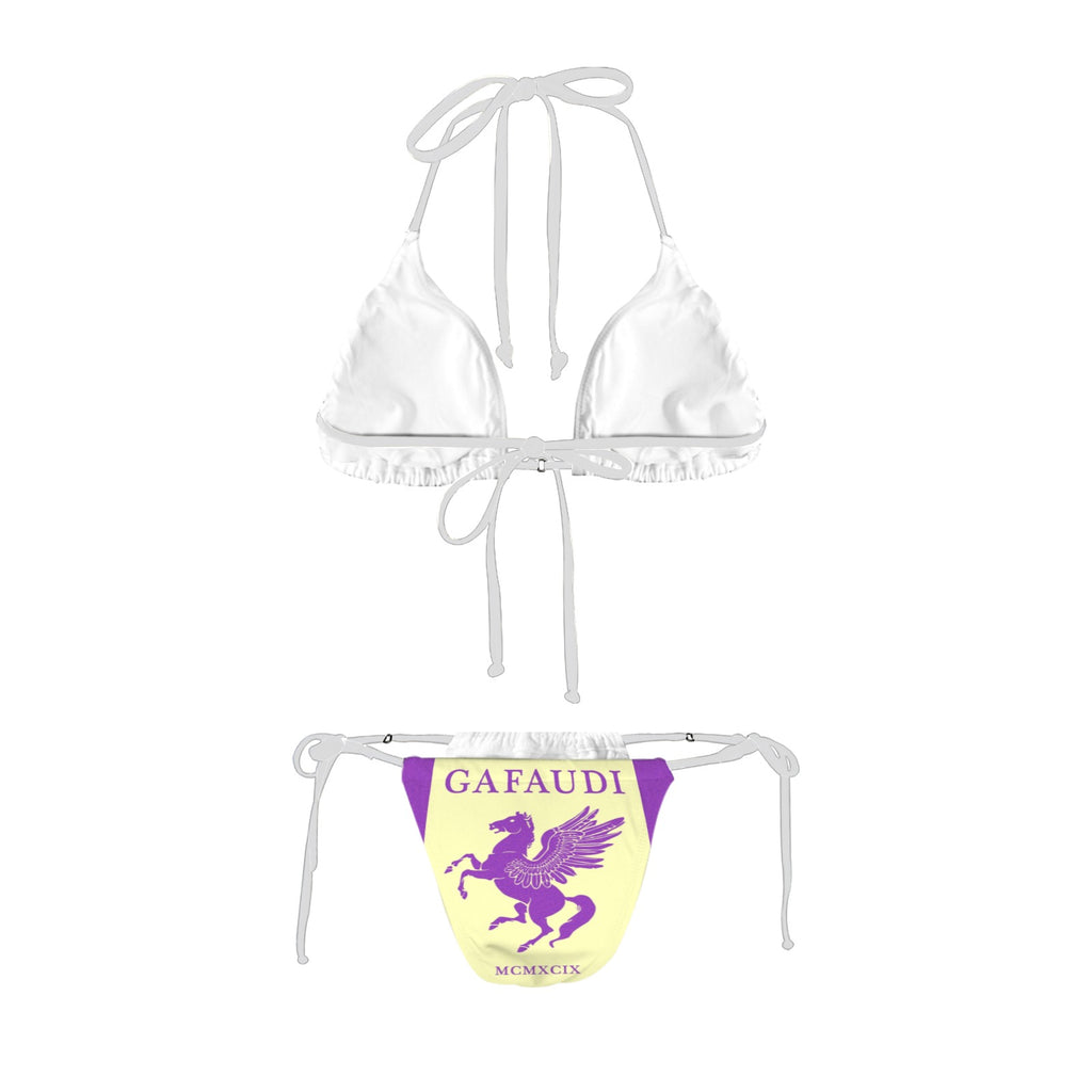 GAFAUDI Women's Halter String Bikini Set