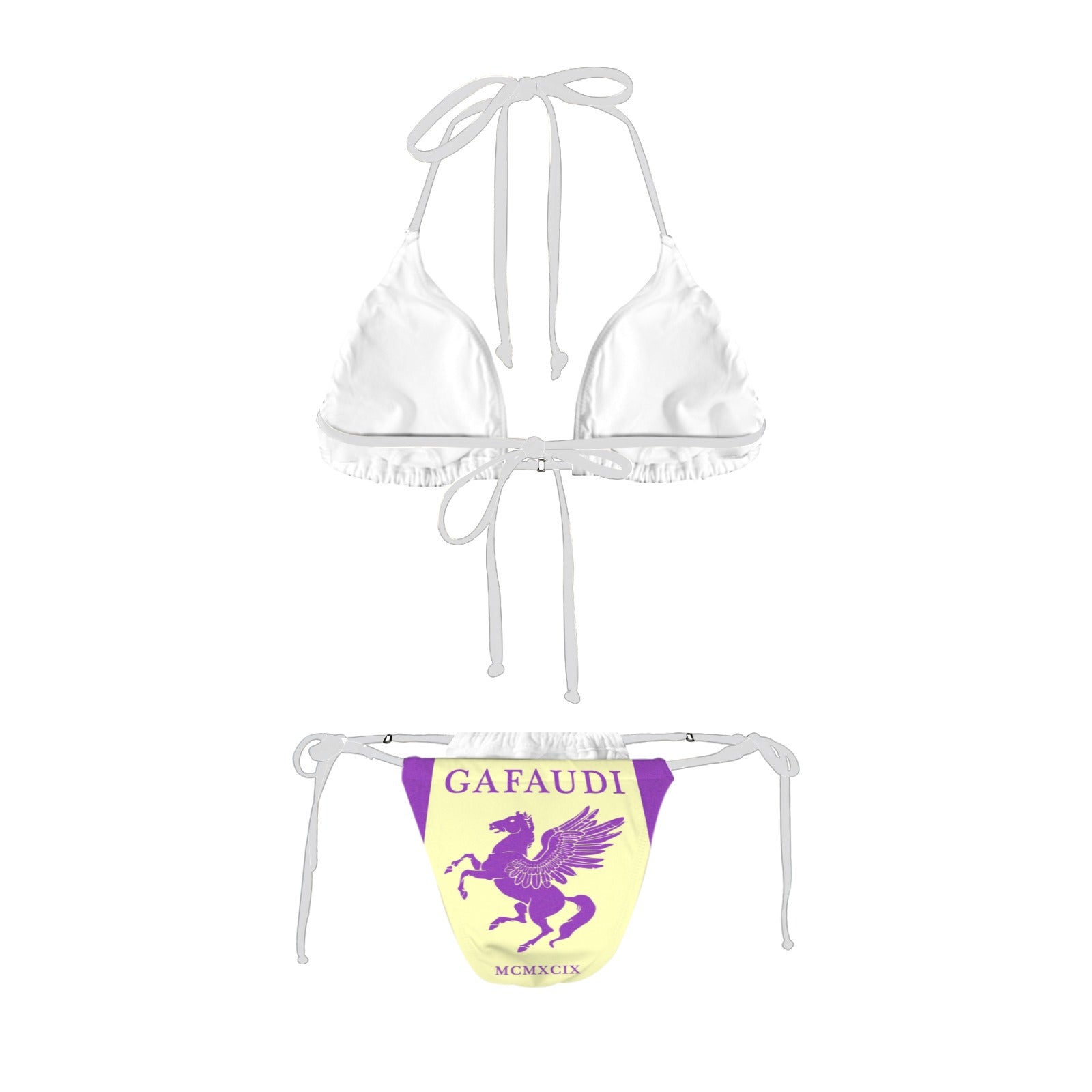 GAFAUDI Women's Halter String Bikini Set