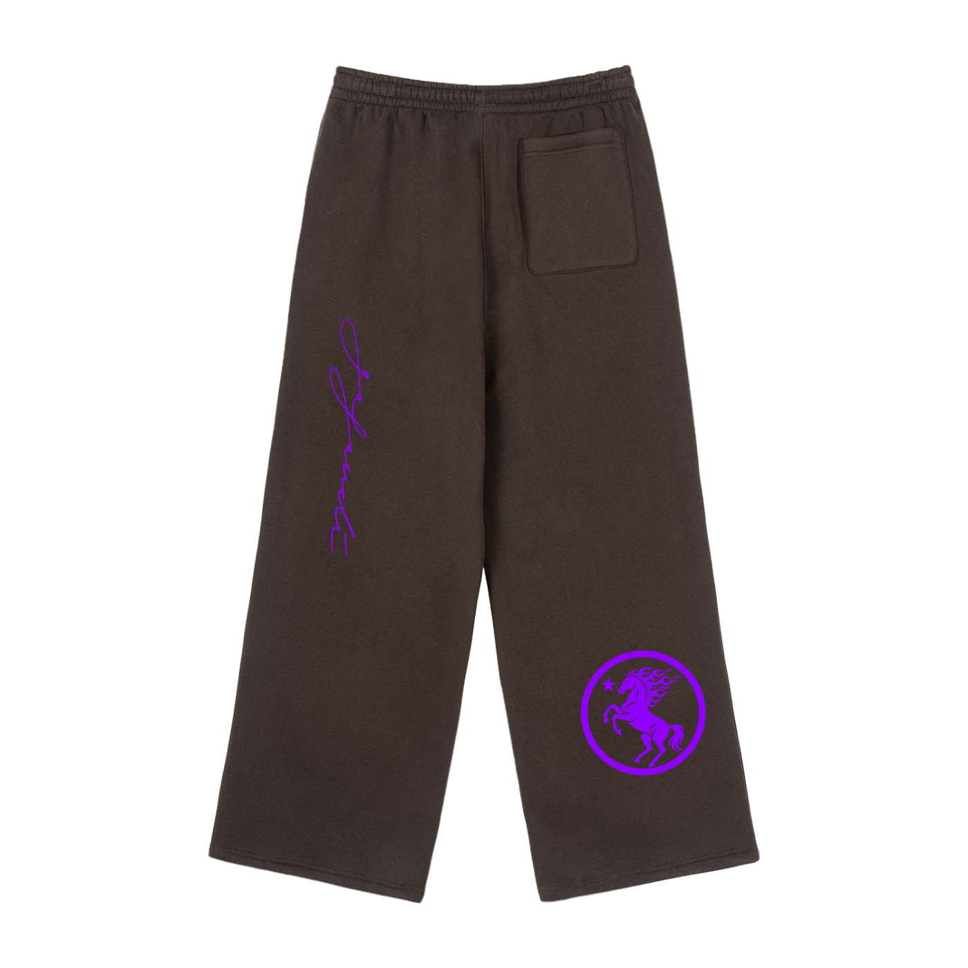 GAFAUDI Fleece Drawstring Straight-Leg Sweatpants