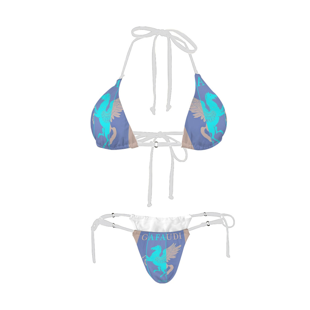 GAFAUDI Women's Halter String Bikini Set