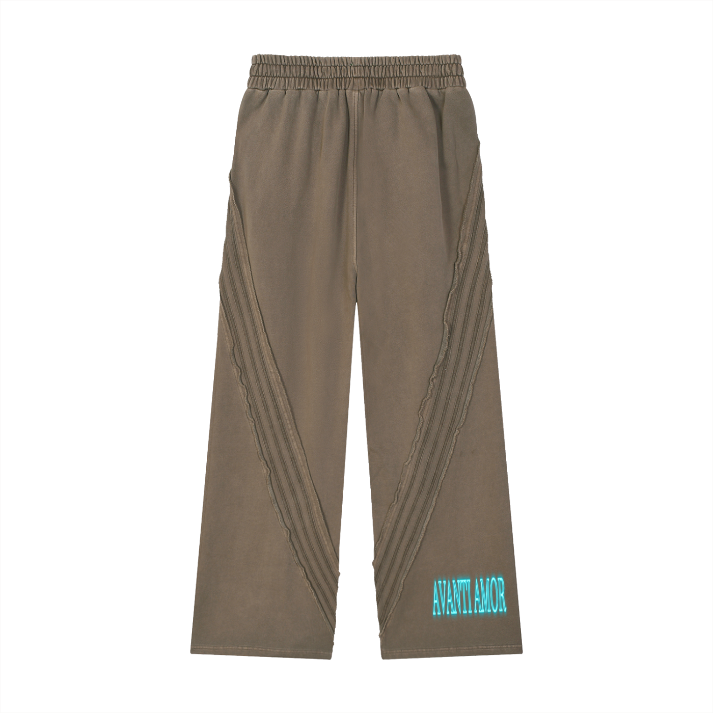 AVANTI AMOR Snow Washed Tape Raw Edge Sweatpants