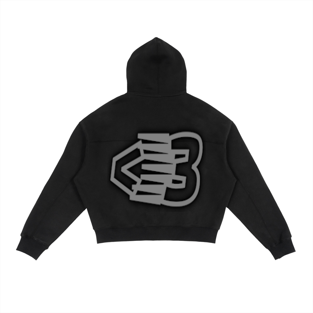 AVANTI AMOR Fleece Zip-Up Boxy Hoodie