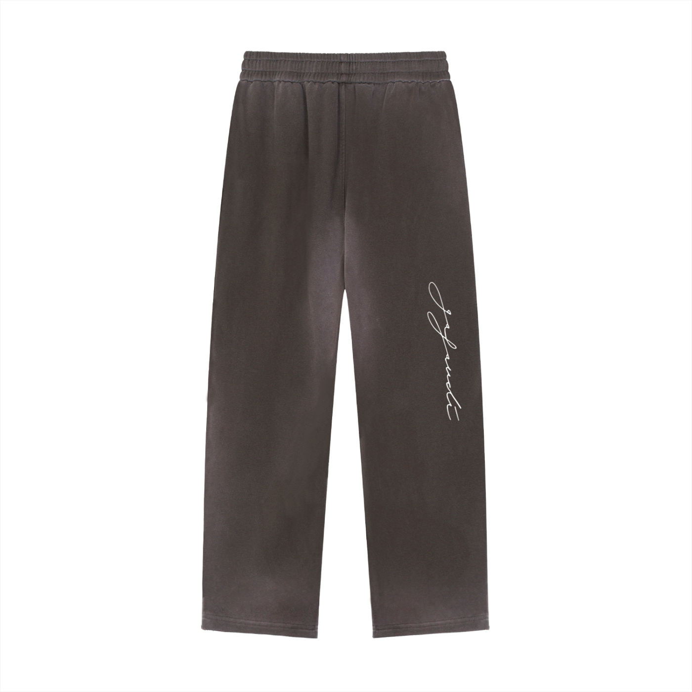 GAFAUDI Sun Fade Raw Edge Straight-Leg Sweatpants