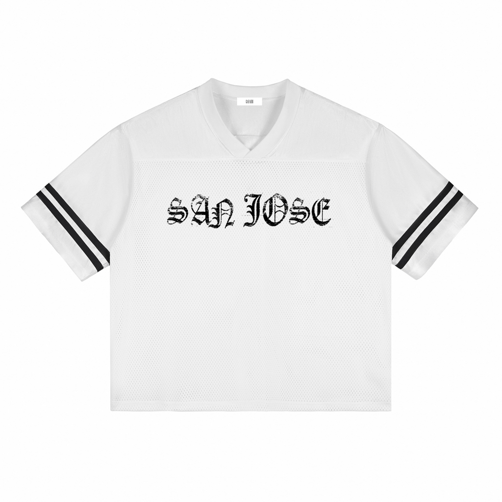 SAN JOSE "Shark City" Taped Mesh T-Shirt