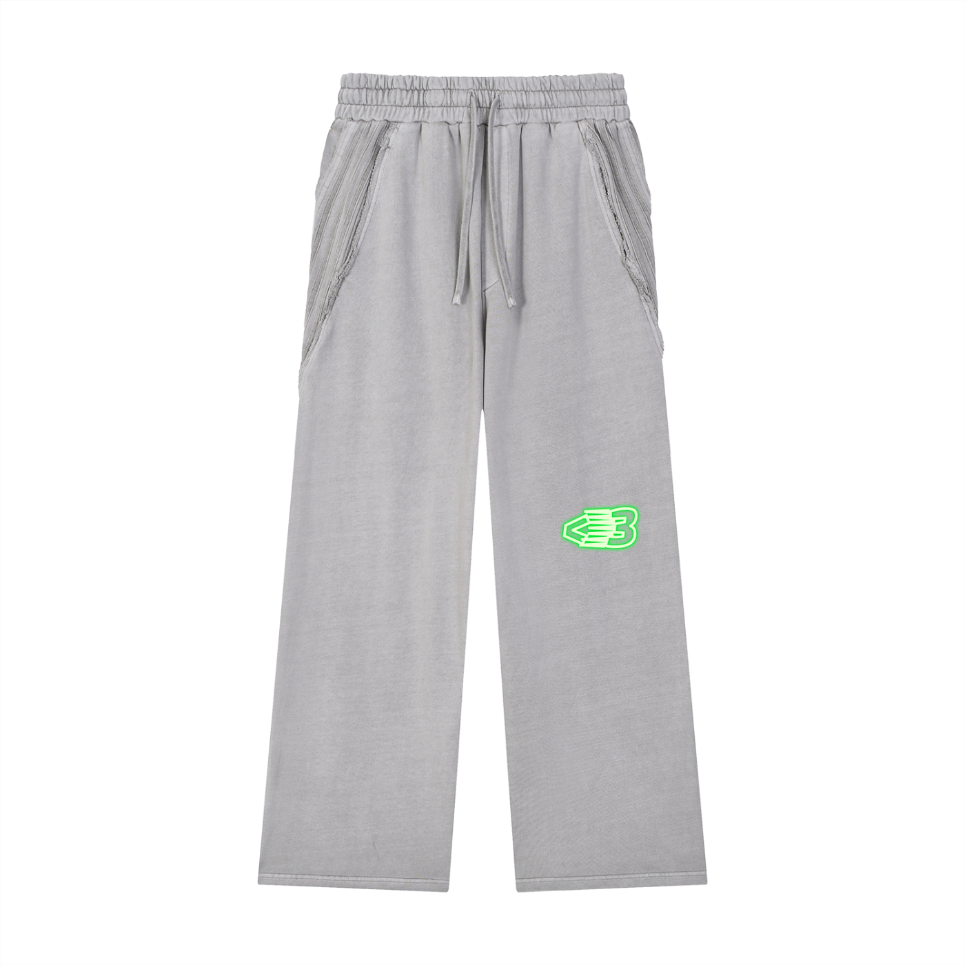AVANTI AMOR Snow Washed Tape Raw Edge Sweatpants