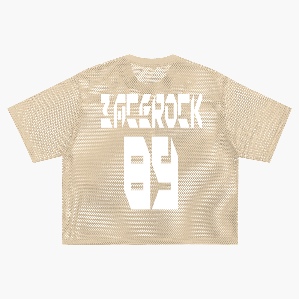 GAFAUDI "BACE ROCK 89" See-through Boxy Net T-Shirt