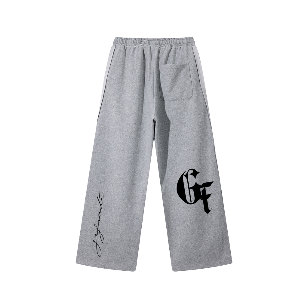 GAFAUDI 'GOD FEARING' Contrast Tape Straight-Leg Sweatpants