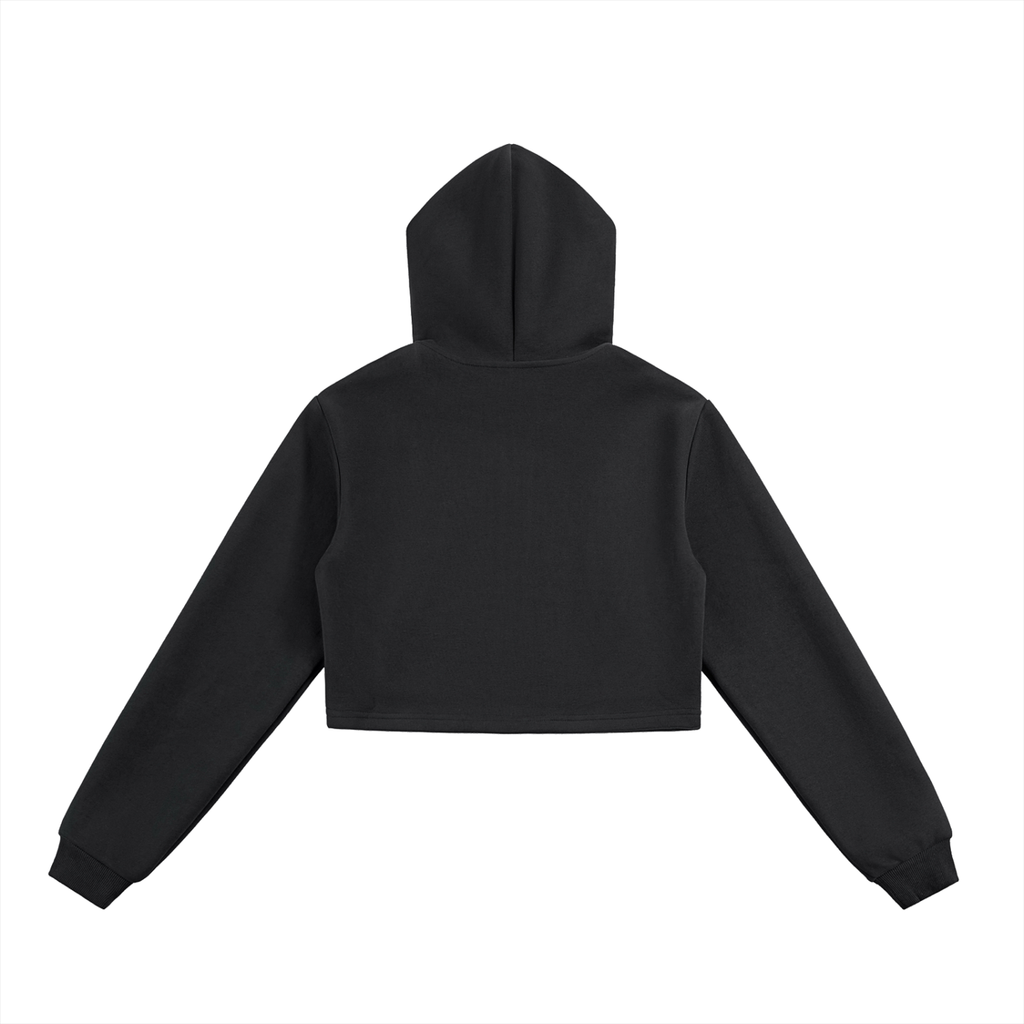 GAFAUDI Essential Cropped Zip-Up Hoodie