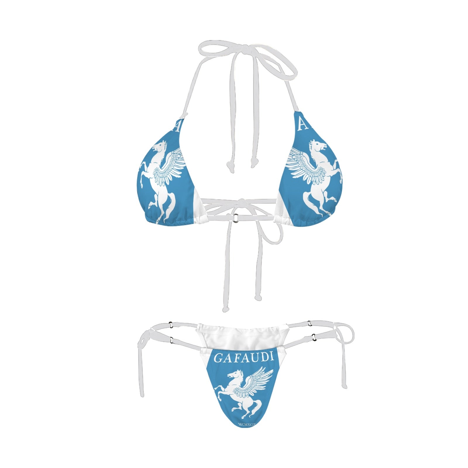 GAFAUDI Women's Halter String Bikini Set