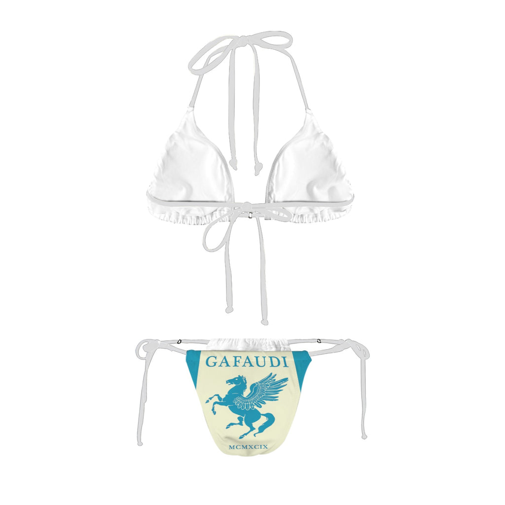 GAFAUDI Women's Halter String Bikini Set