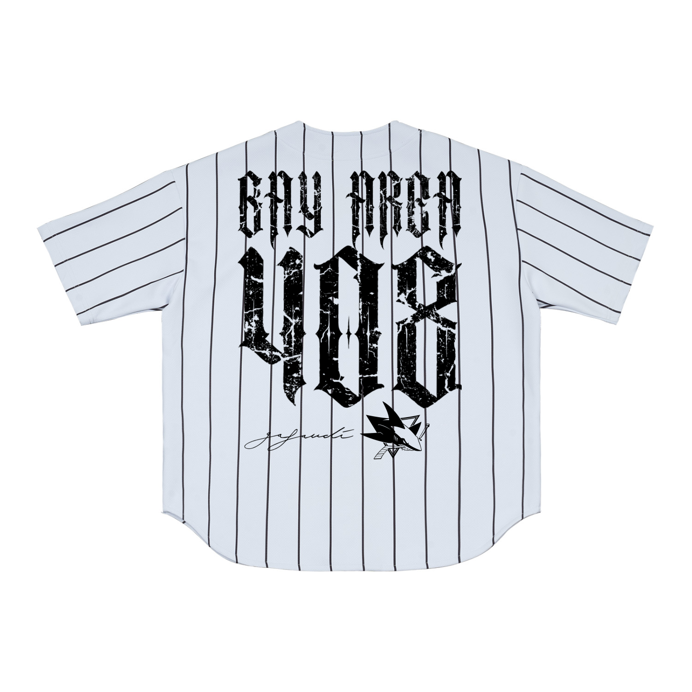 SAN JOSE "Bay Area 408" Pinstripe Baseball Jersey