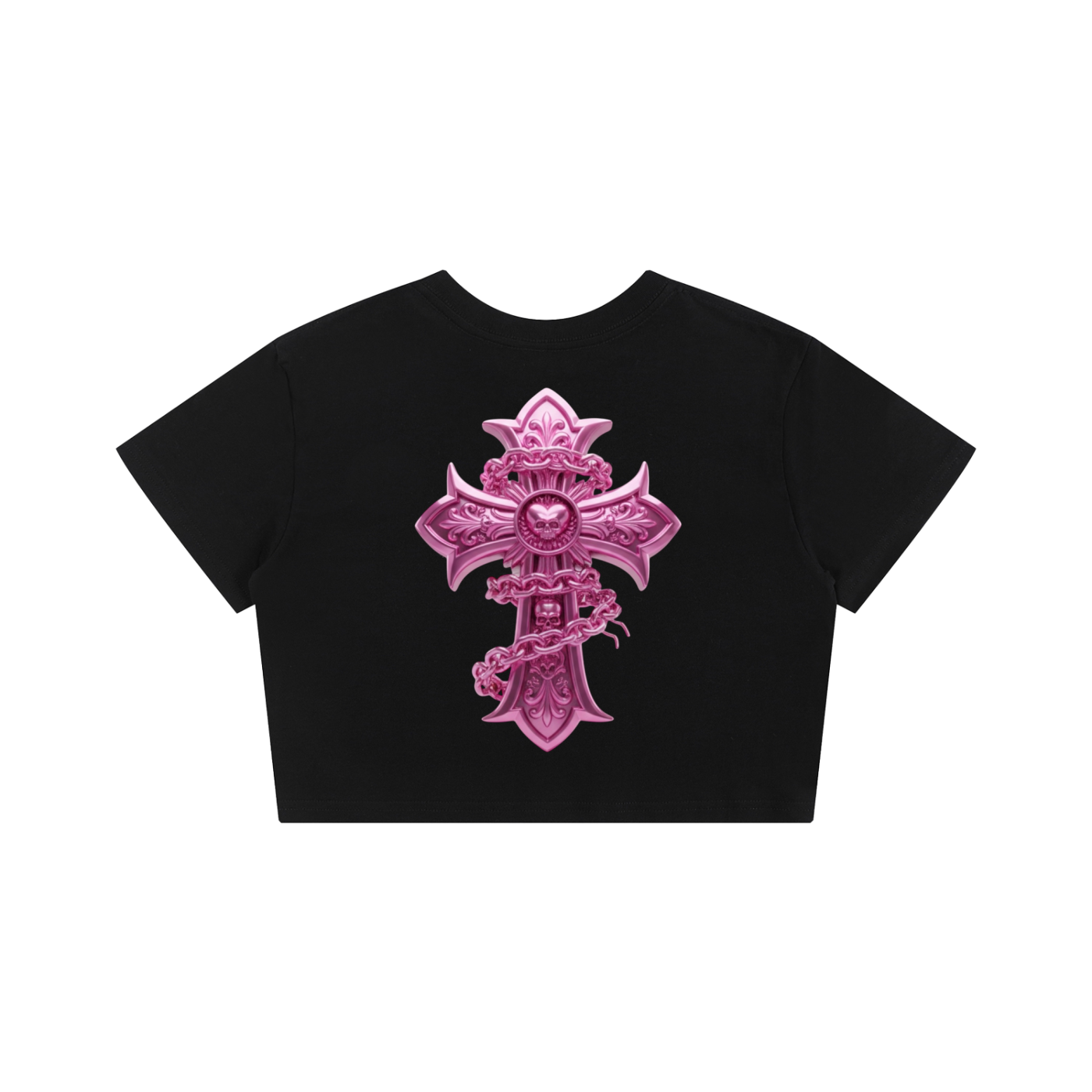 PINK CHROME Baby Tee Seamless T-Shirt - 200 GSM