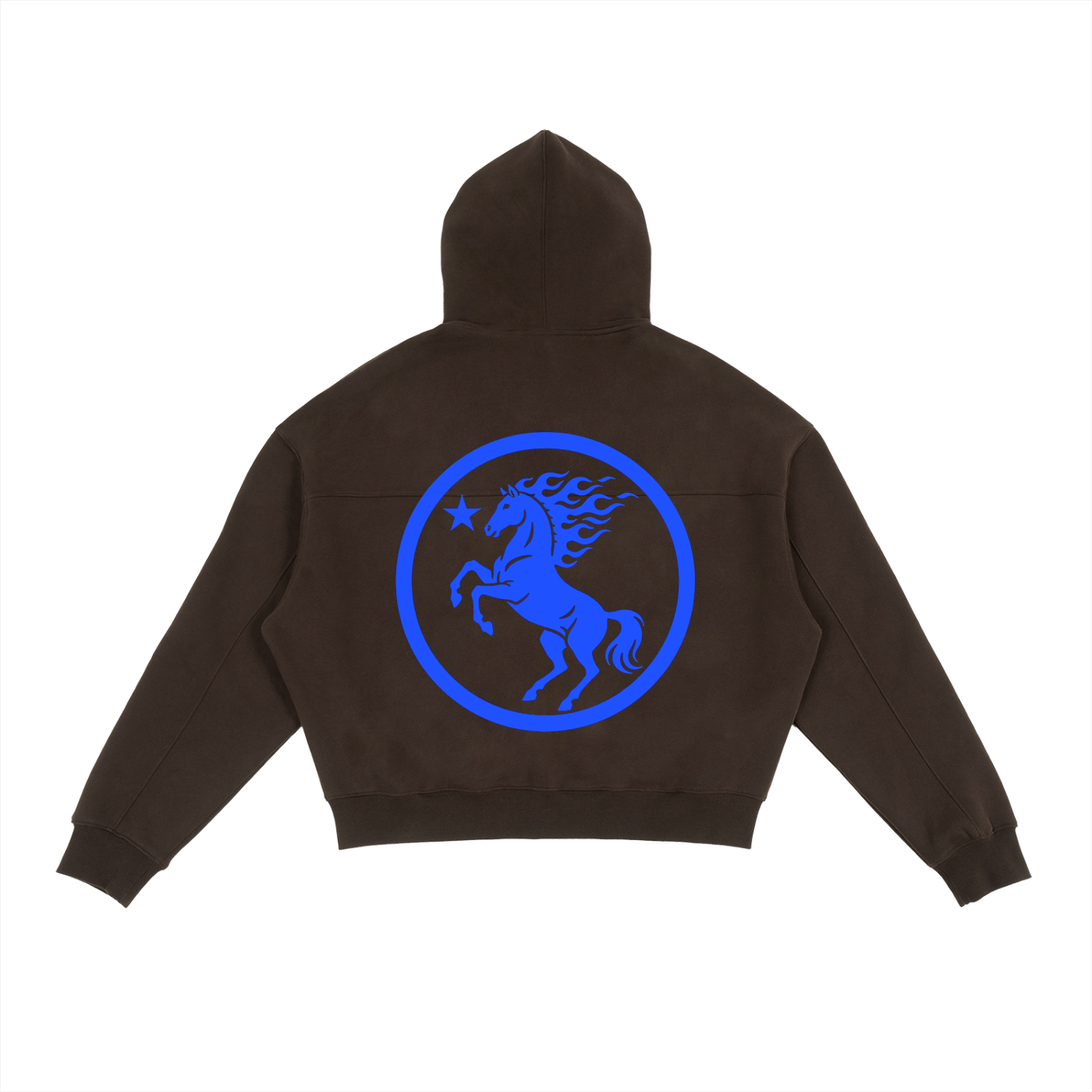 GAFAUDI Fleece Zip-Up Boxy Hoodie