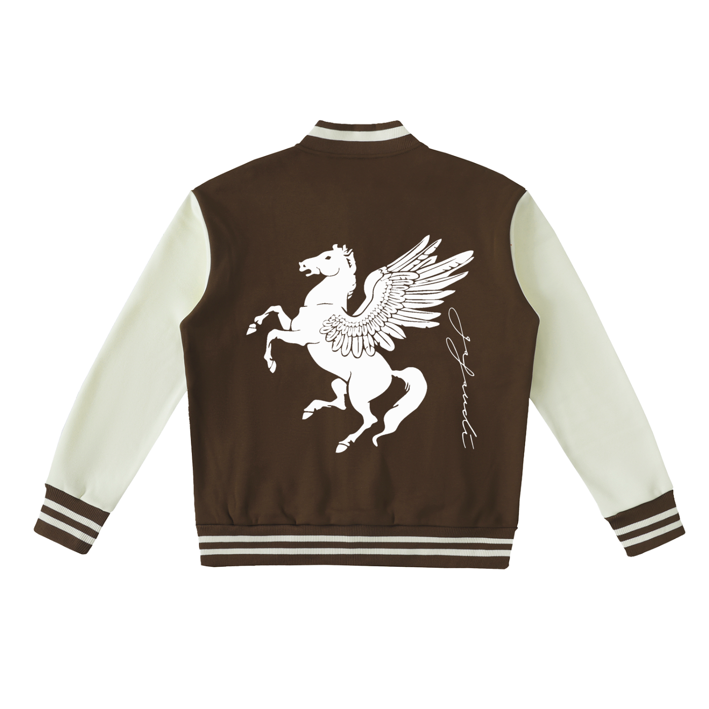 GAFAUDI Two-Tone Fleeced Varsity Jacket