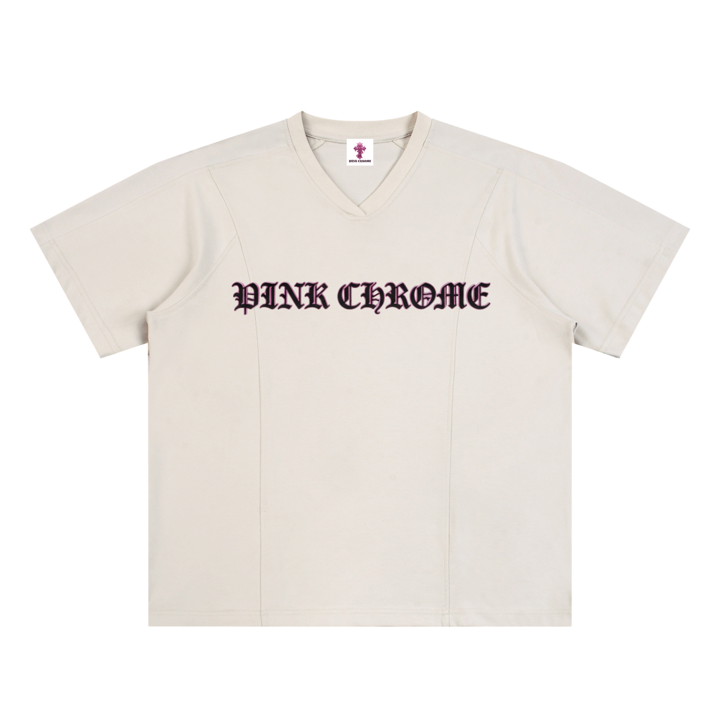 PINK CHROME Mesh-Lined Quick-Dry Perfermance T-Shirt