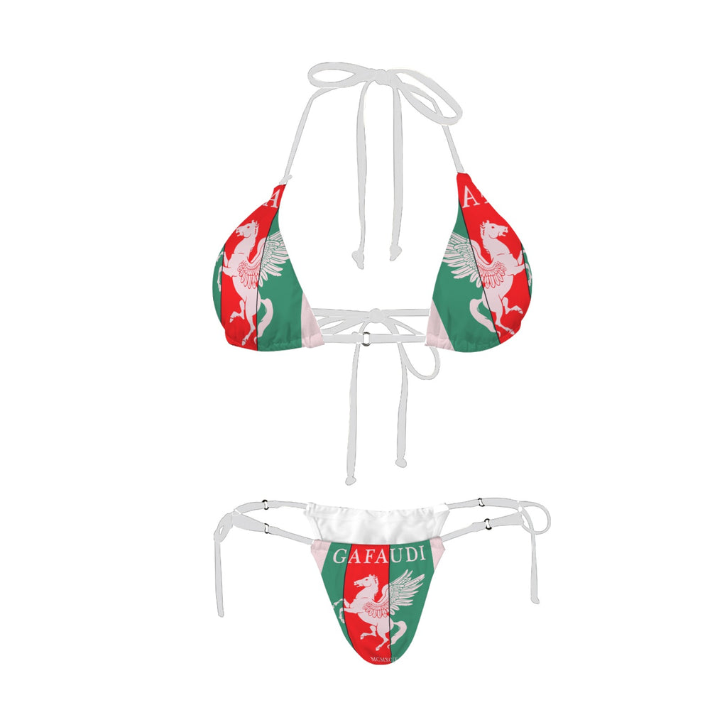 GAFAUDI Women's Halter String Bikini Set