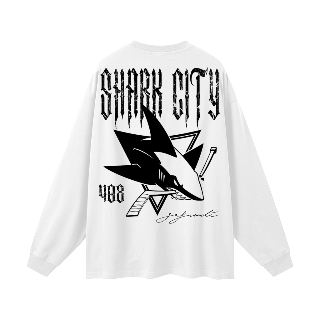 SAN JOSE "SHARK CITY" Oversized Unisex Long Sleeve T-Shirt