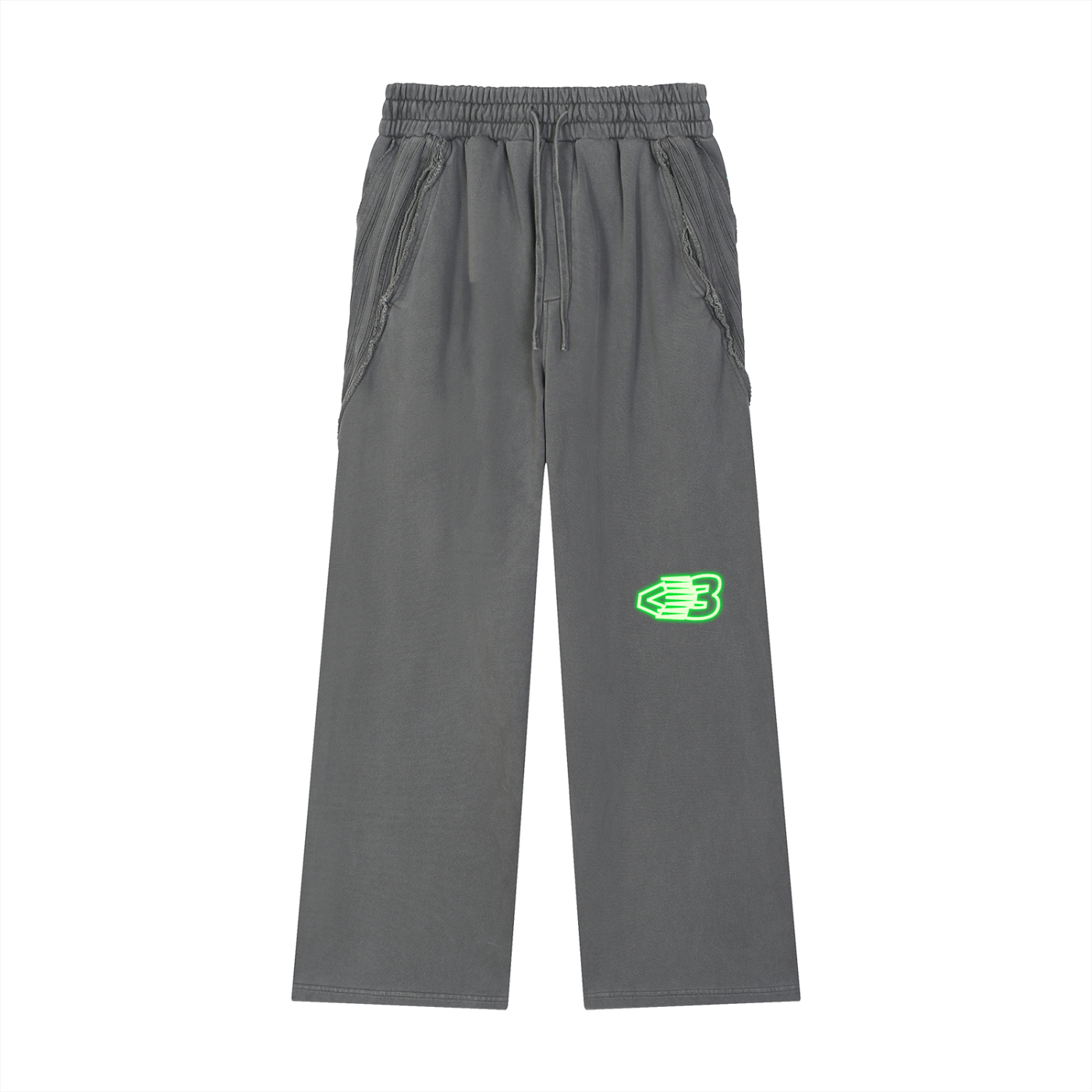 AVANTI AMOR Snow Washed Tape Raw Edge Sweatpants