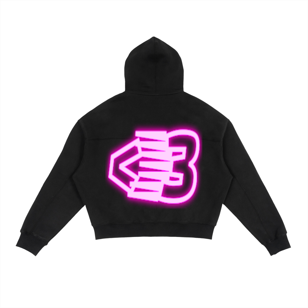 AVANTI AMOR Fleece Zip-Up Boxy Hoodie