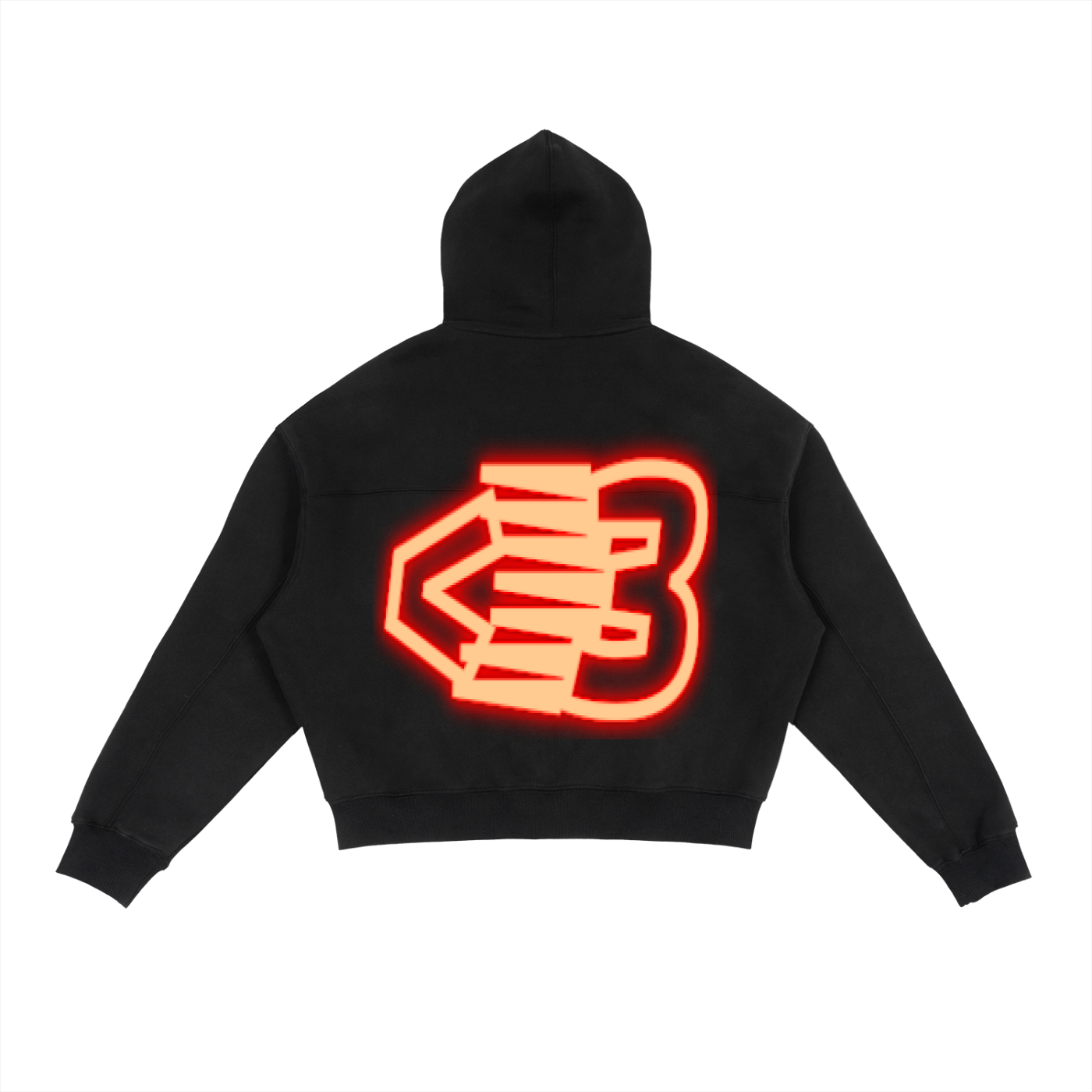 AVANTI AMOR Fleece Zip-Up Boxy Hoodie