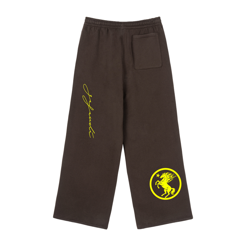 GAFAUDI Fleece Drawstring Straight-Leg Sweatpants