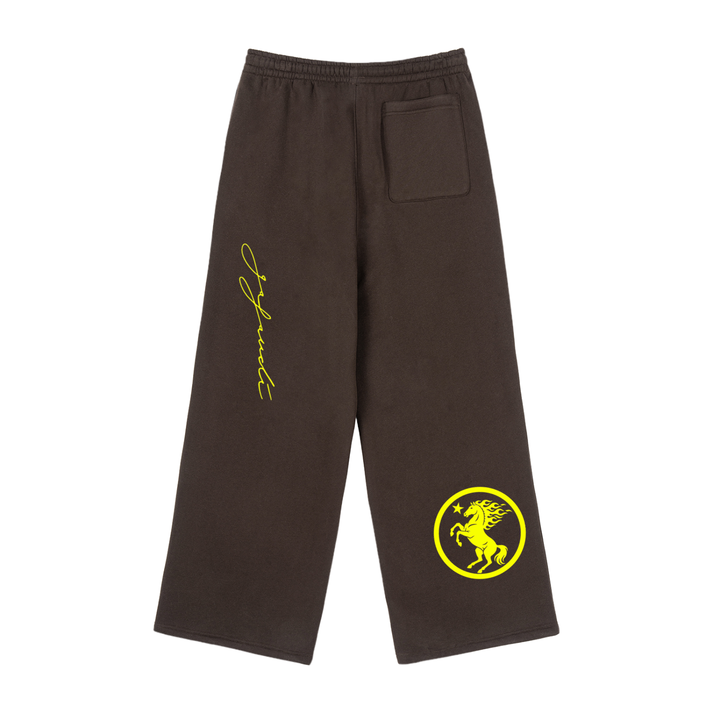 GAFAUDI Fleece Drawstring Straight-Leg Sweatpants