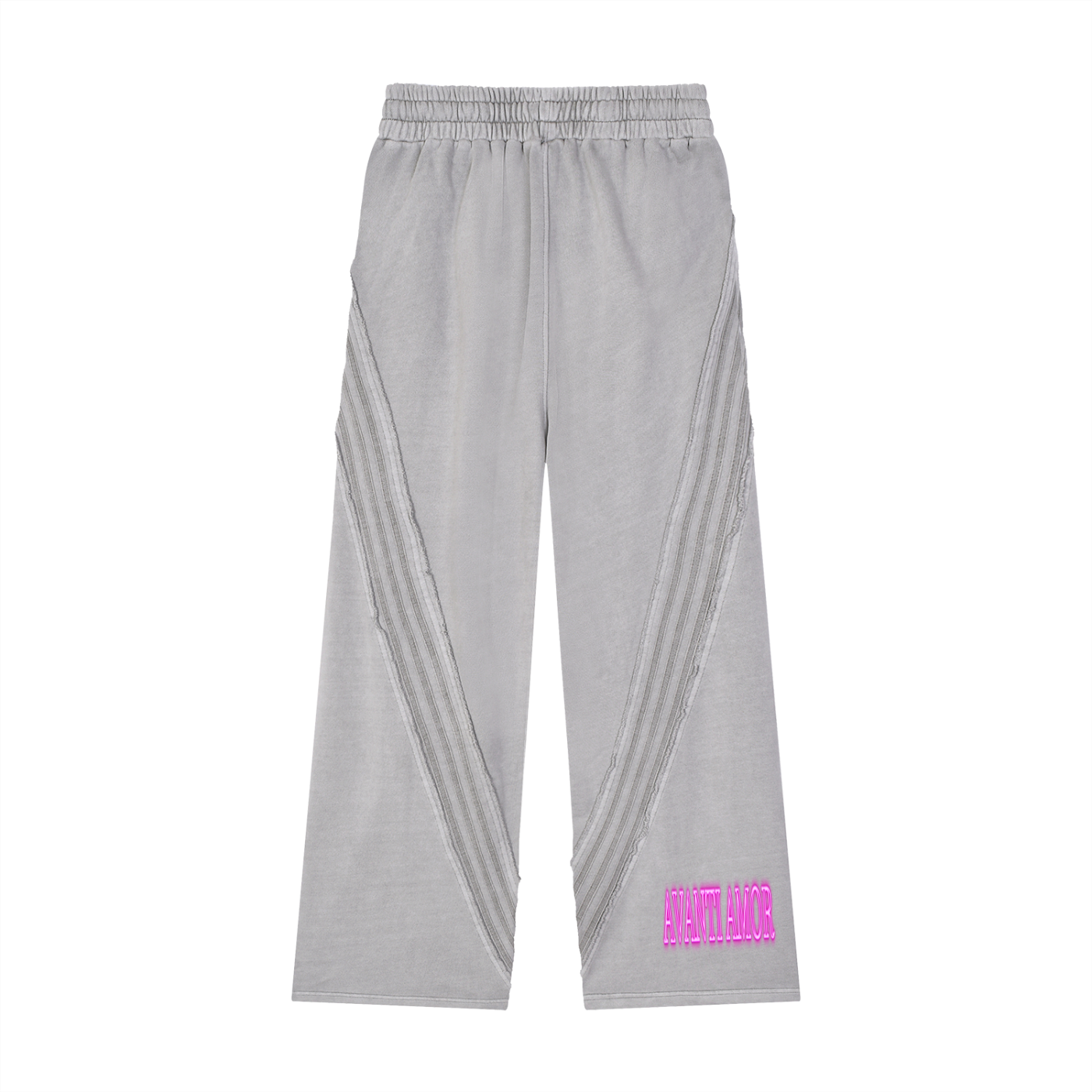 AVANTI AMOR Snow Washed Tape Raw Edge Sweatpants