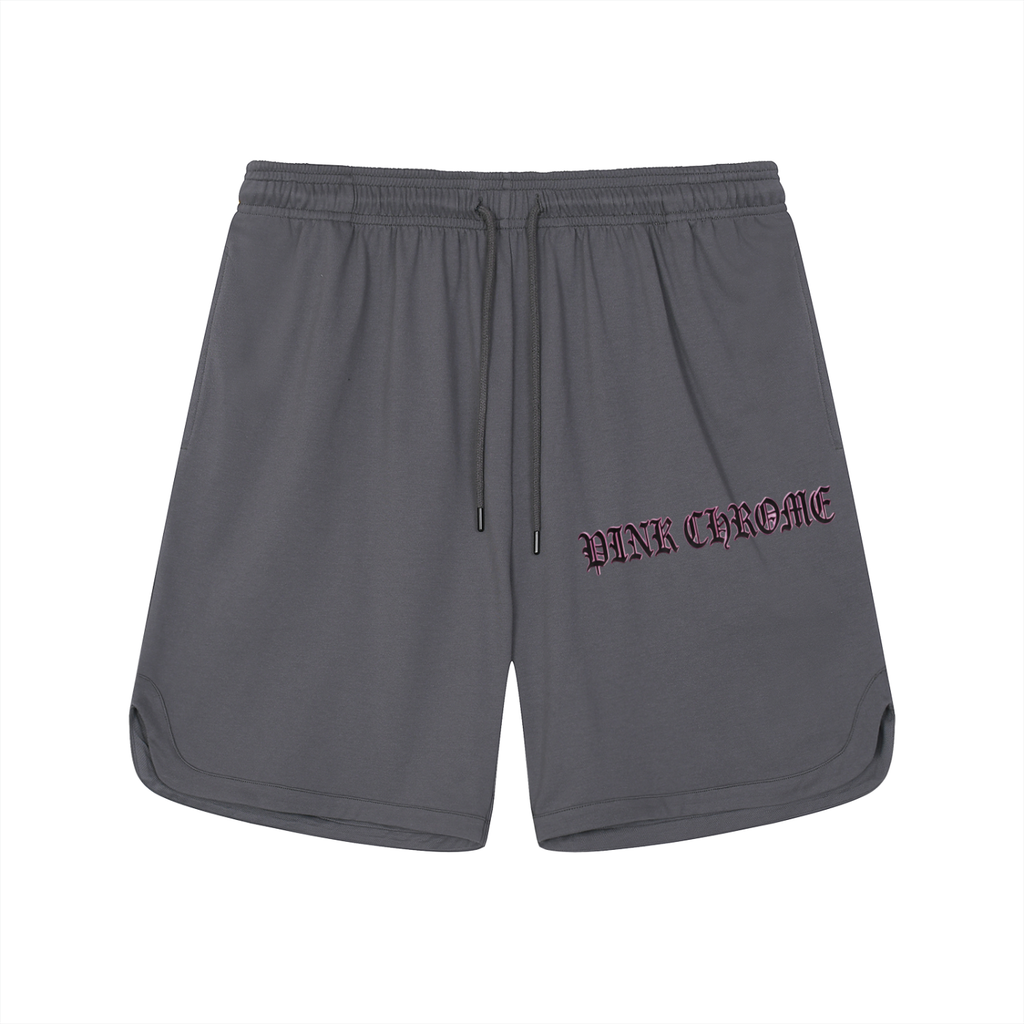 PINK CHROME Mesh-Lined Quick-Dry Performance Shorts