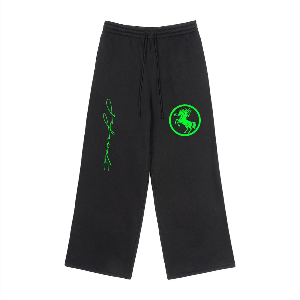 GAFAUDI Fleece Drawstring Straight-Leg Sweatpants