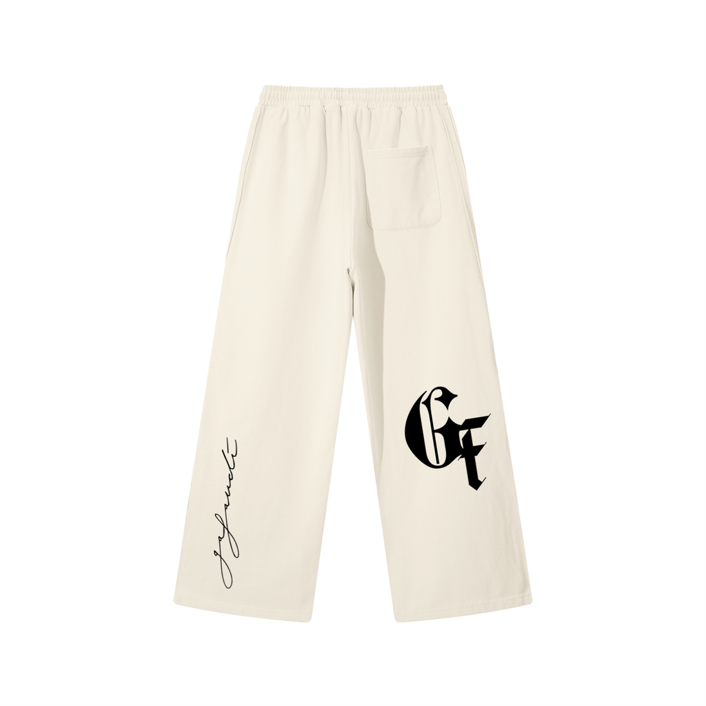 GAFAUDI 'GOD FEARING' Contrast Tape Straight-Leg Sweatpants