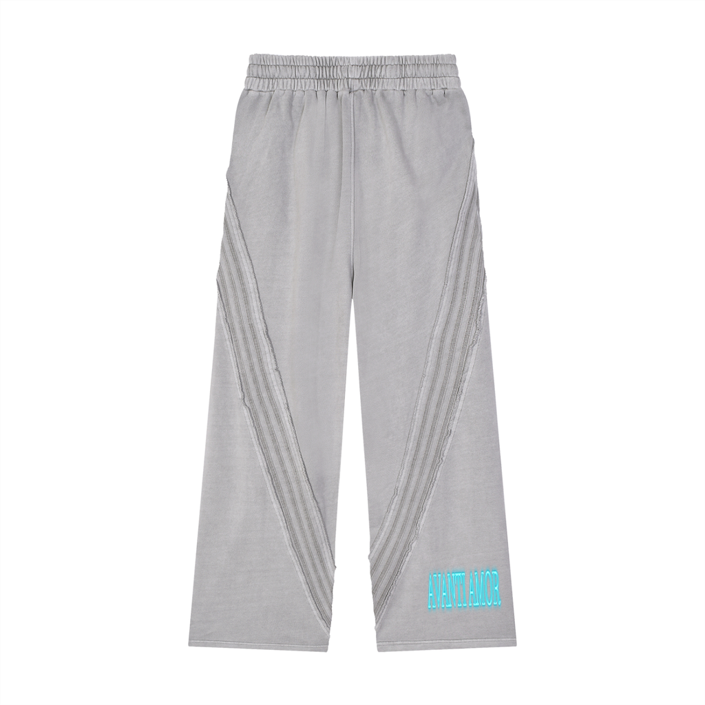 AVANTI AMOR Snow Washed Tape Raw Edge Sweatpants