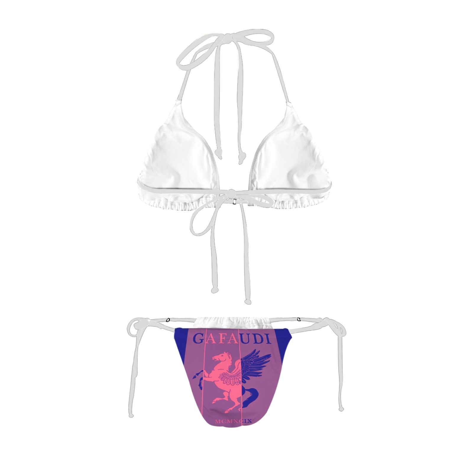 GAFAUDI Women's Halter String Bikini Set