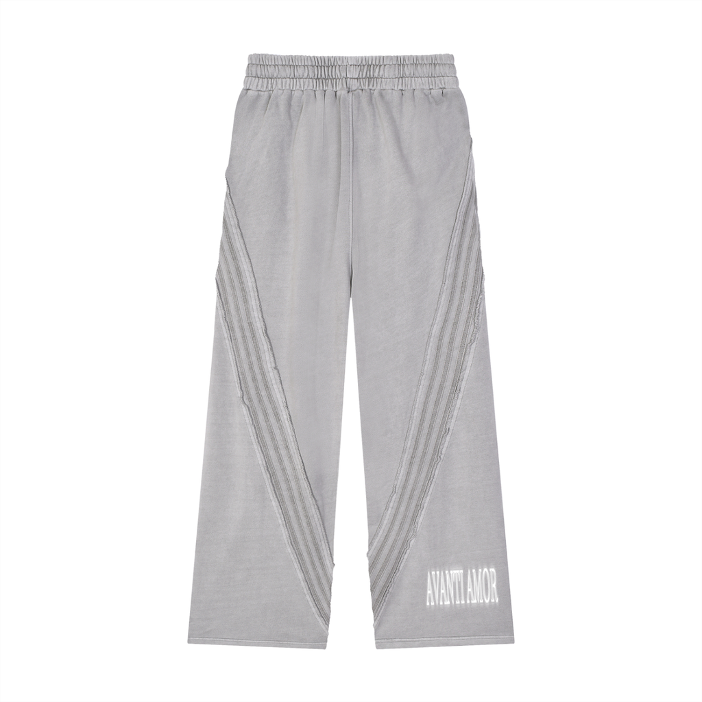 AVANTI AMOR Snow Washed Tape Raw Edge Sweatpants