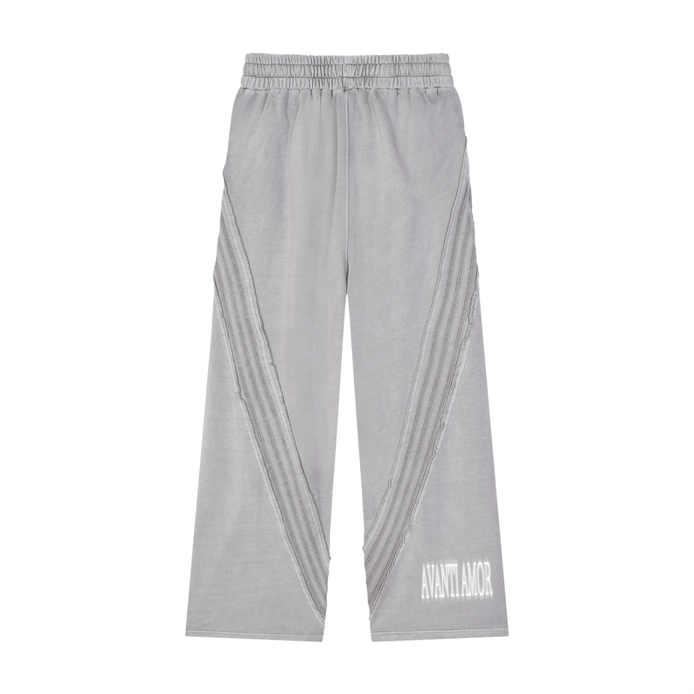 AVANTI AMOR Snow Washed Tape Raw Edge Sweatpants